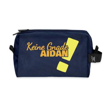 Aidan dans le rôle de l’humour - Trousse de toilette en tissu recyclé - marine - Devant