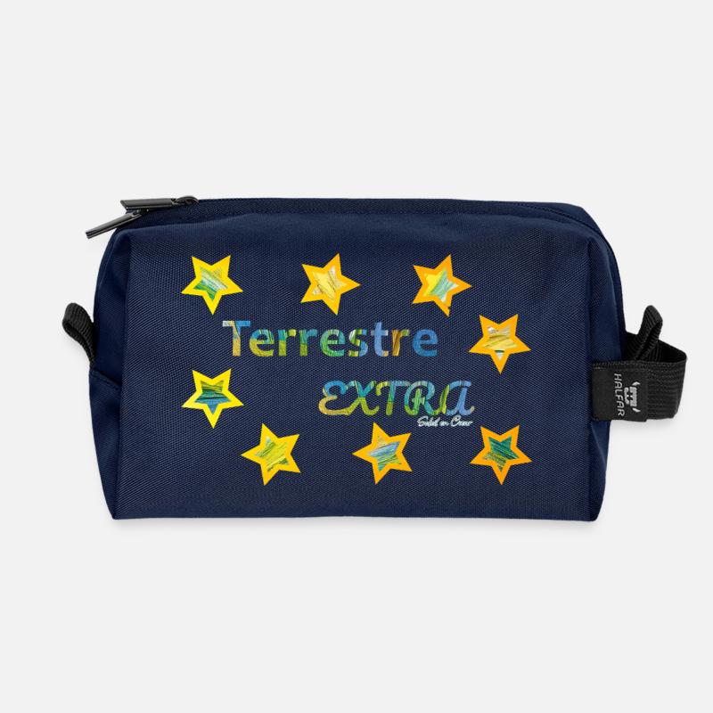 Terrestre Extra - Trousse de toilette en tissu recyclé - marine
