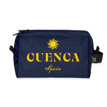Cuenca Spanien Sonnenwappen - Recycelte Kulturtasche - Navy - Vorne