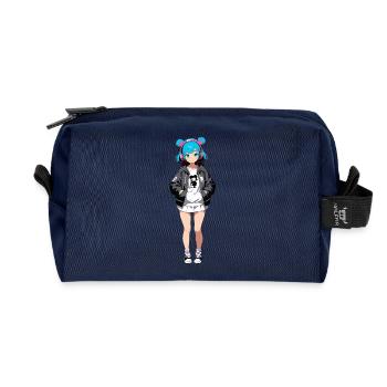 Street Art Fille 23238 - Trousse de toilette en tissu recyclé - marine - Devant