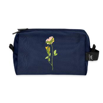 Rose - Trousse de toilette en tissu recyclé - marine - Devant