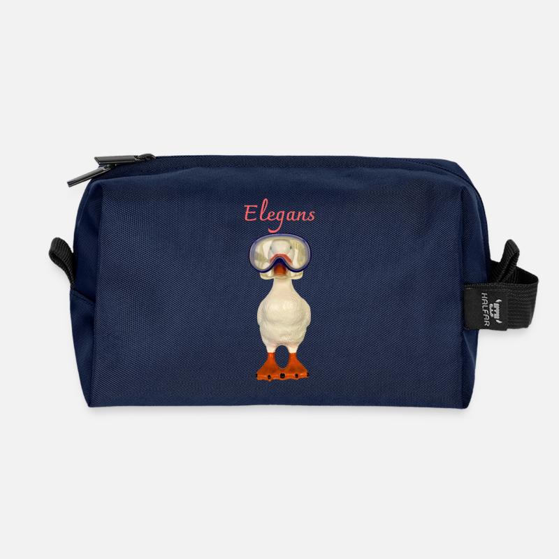 Elegans Tauchergans - Recycelte Kulturtasche - Navy