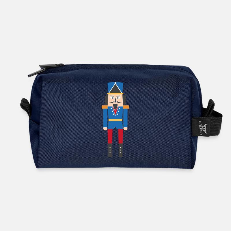 Nussknacker - Recycelte Kulturtasche - Navy