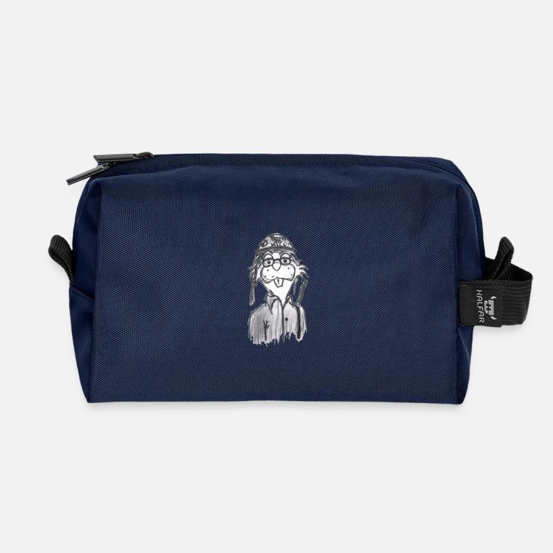 BikerBiber #NorddeutscheKunst - Recycelte Kulturtasche - Navy