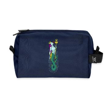 Sirene - Recycelte Kulturtasche - Navy - Vorne