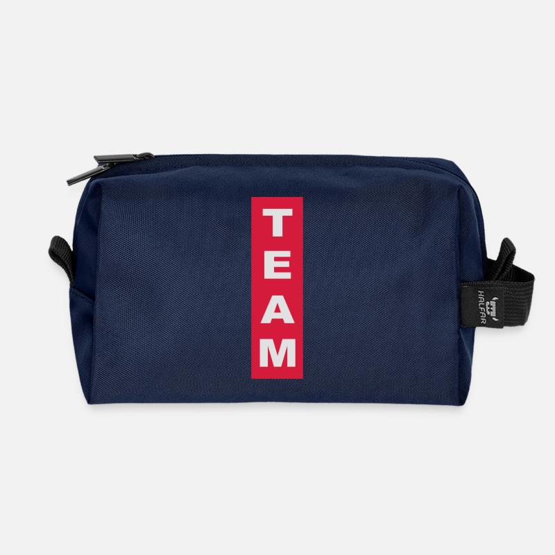 team - Recycelte Kulturtasche - Navy
