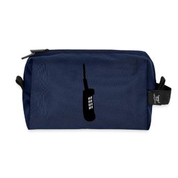cell oldschool - Trousse de toilette en tissu recyclé - marine - Devant