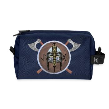 VIKING HELM - Recycled Toiletry Zip Bag - navy - Front