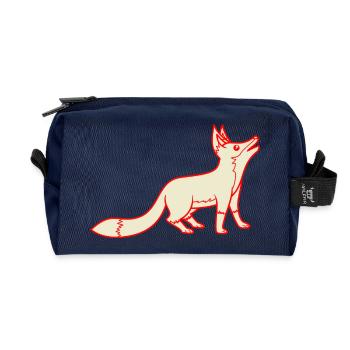 Fuchs - Recycelte Kulturtasche - Navy - Vorne