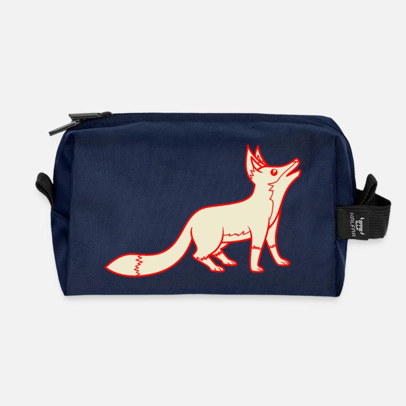 Fox - Recycled Toiletry Zip Bag - navy