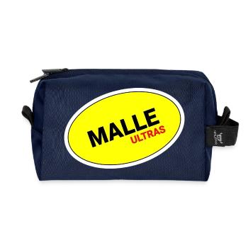 Malle Ultras Gelb Oval Sticker - Recycelte Kulturtasche - Navy - Vorne