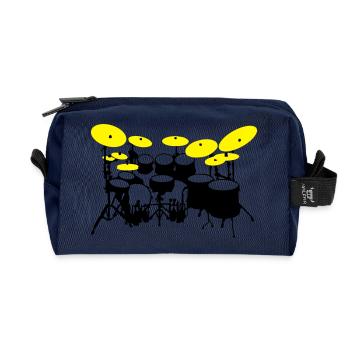 grand kit de batterie - Trousse de toilette en tissu recyclé - marine - Devant