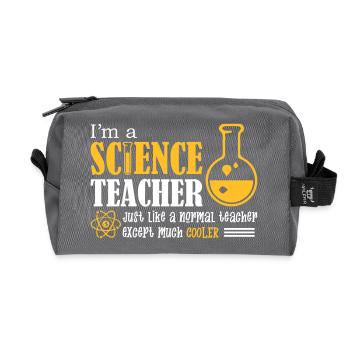 I'm A Science Teacher - Recycelte Kulturtasche - Anthrazit - Vorne