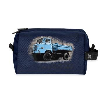 W50 Kipper - Recycelte Kulturtasche - Navy - Vorne