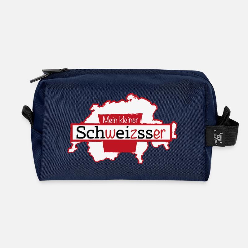 Mein kleiner? - Recycelte Kulturtasche - Navy