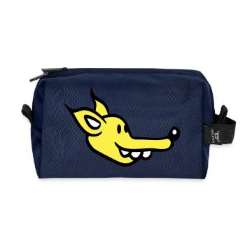 Hund Gesicht Kleiner Glücklicher Welpe Haustier - Recycelte Kulturtasche - Navy - Vorne