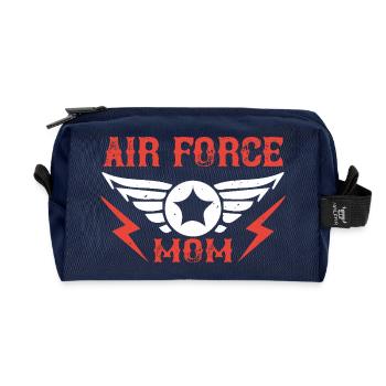 Air Force Mom  - Recycelte Kulturtasche - Navy - Vorne