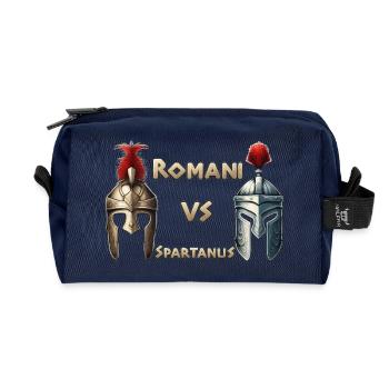 ROMANI VS SPARTANUS - Recycelte Kulturtasche - Navy - Vorne