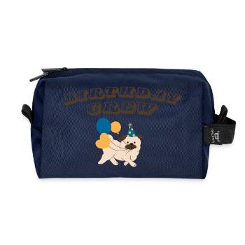 Birthday Crew - Recycelte Kulturtasche - Navy - Vorne