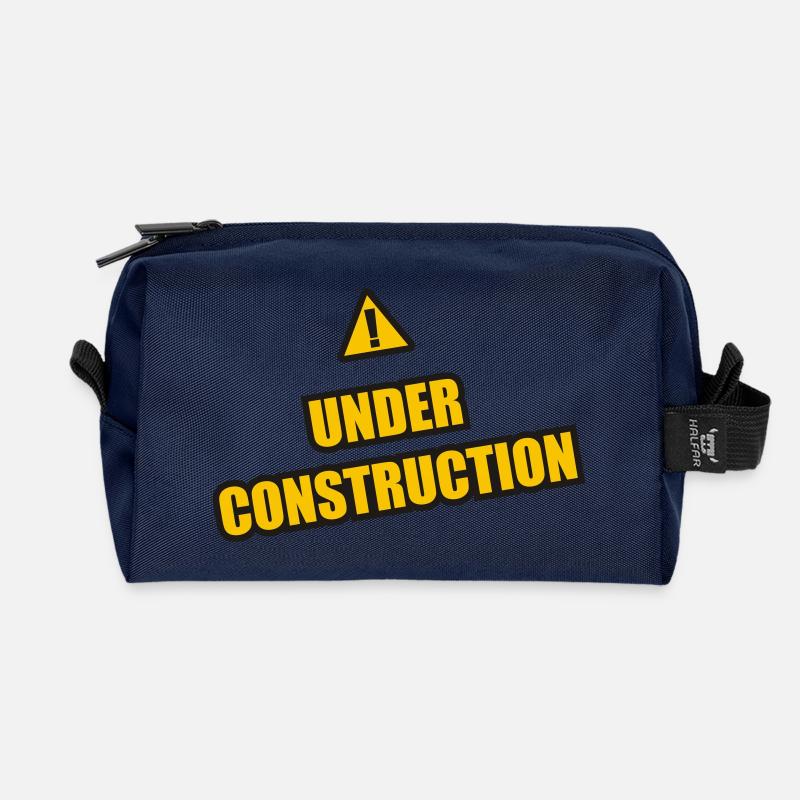 under construction - Recycelte Kulturtasche - Navy