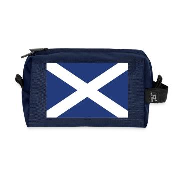 Scotland - flag - Recycled Toiletry Zip Bag - navy - Front