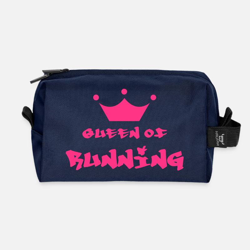Laufen / Running / Jogging / Joggen / Marathon - Recycelte Kulturtasche - Navy
