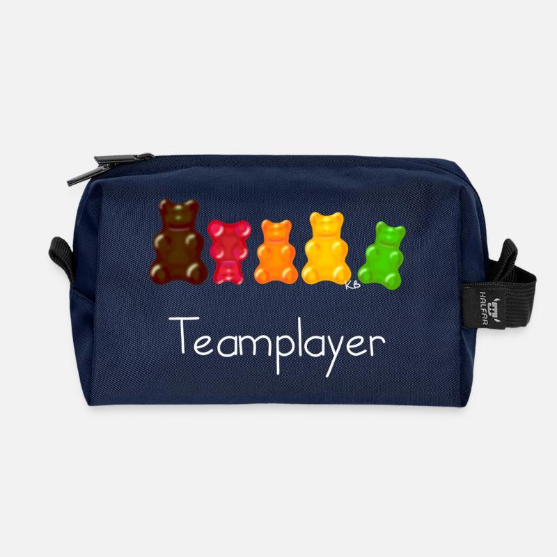 Team Player - Recycled Toiletry Zip Bag - navy