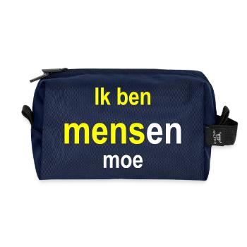 Ich bin es leid, dass die Leute ihre Nachrichten entwerfen - Recycelte Kulturtasche - Navy - Vorne