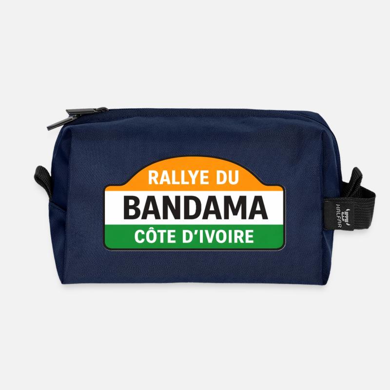Bandama - Recycled Toiletry Zip Bag - navy