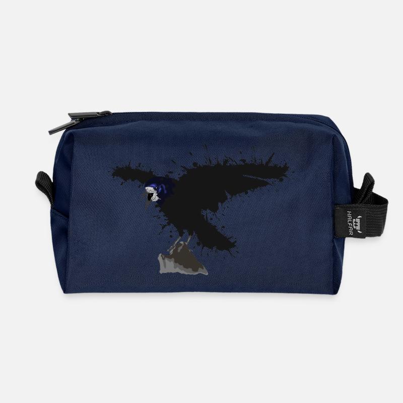 Rabe - Farbklecks - Trousse de toilette en tissu recyclé - marine