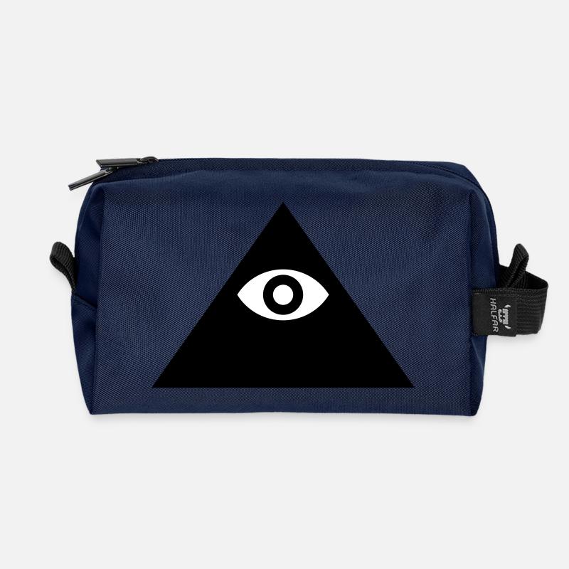Illuminati - Recycelte Kulturtasche - Navy