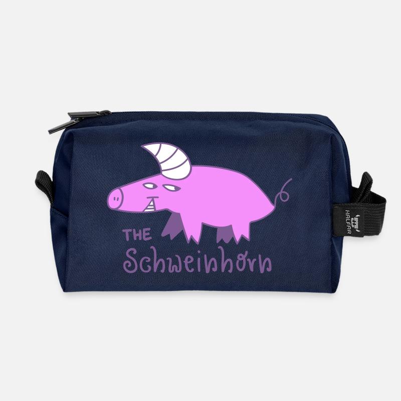 The Schweinhorn - Recycelte Kulturtasche - Navy