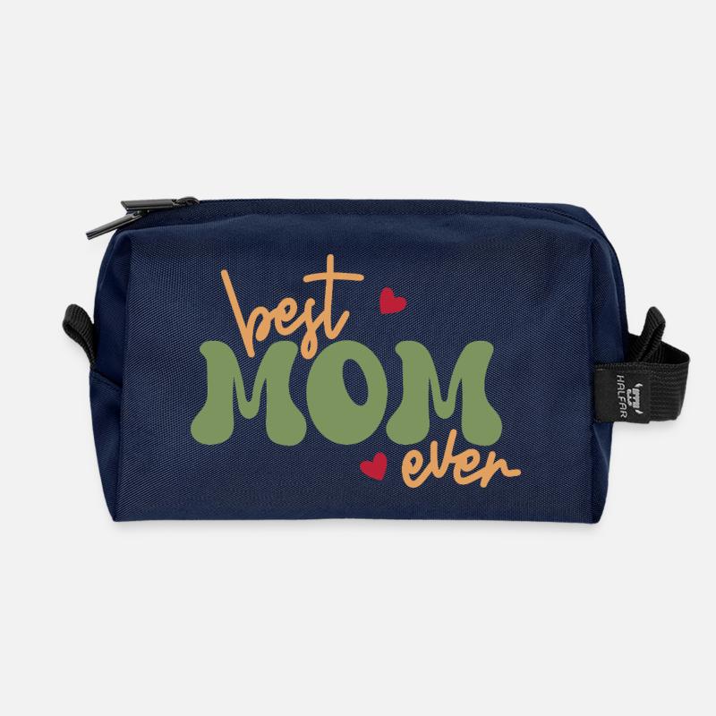 Best Mom Ever - Recycelte Kulturtasche - Navy