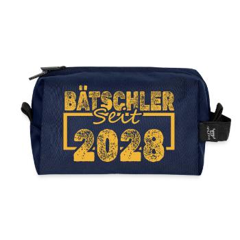 Baccalauréat 2028 - Trousse de toilette en tissu recyclé - marine - Devant