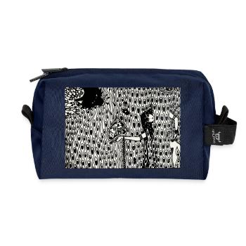 Cassandra and Apollon - Recycled Toiletry Zip Bag - navy - Front