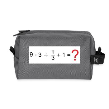 Mathematik - Recycelte Kulturtasche - Anthrazit - Vorne