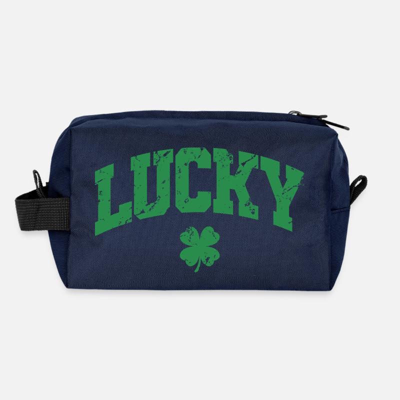 St. Patrick's Day Geschenk Kleeblatt Männer, Frauen, Kinder Recycelte Kulturtasche