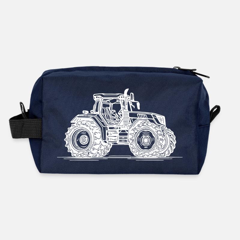 Passion farm tractor for farmers Recycled Toiletry Zip Bag