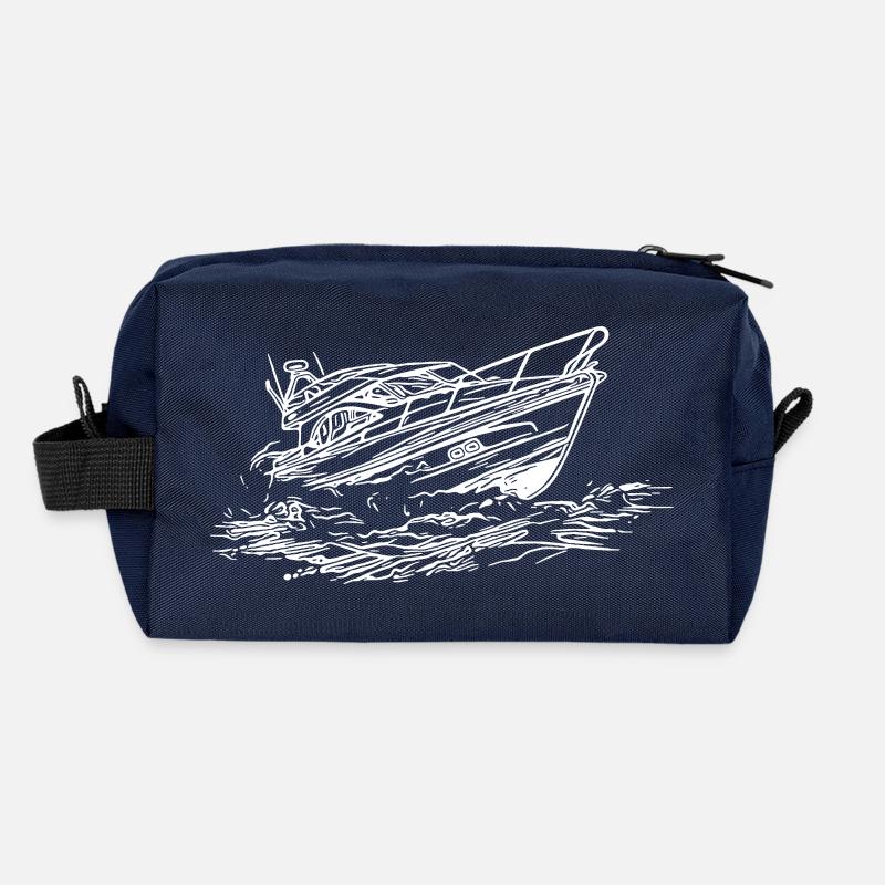 Navire rapide pour les capitaines et les skippers cool Trousse de toilette en tissu recyclé