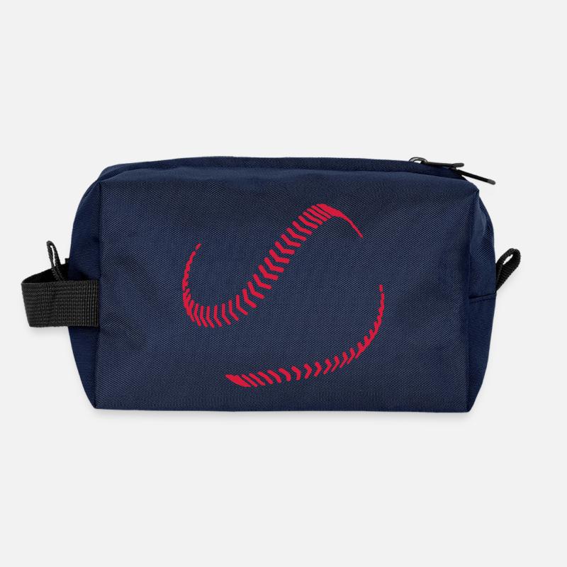 baseball - Recycelte Kulturtasche - Navy