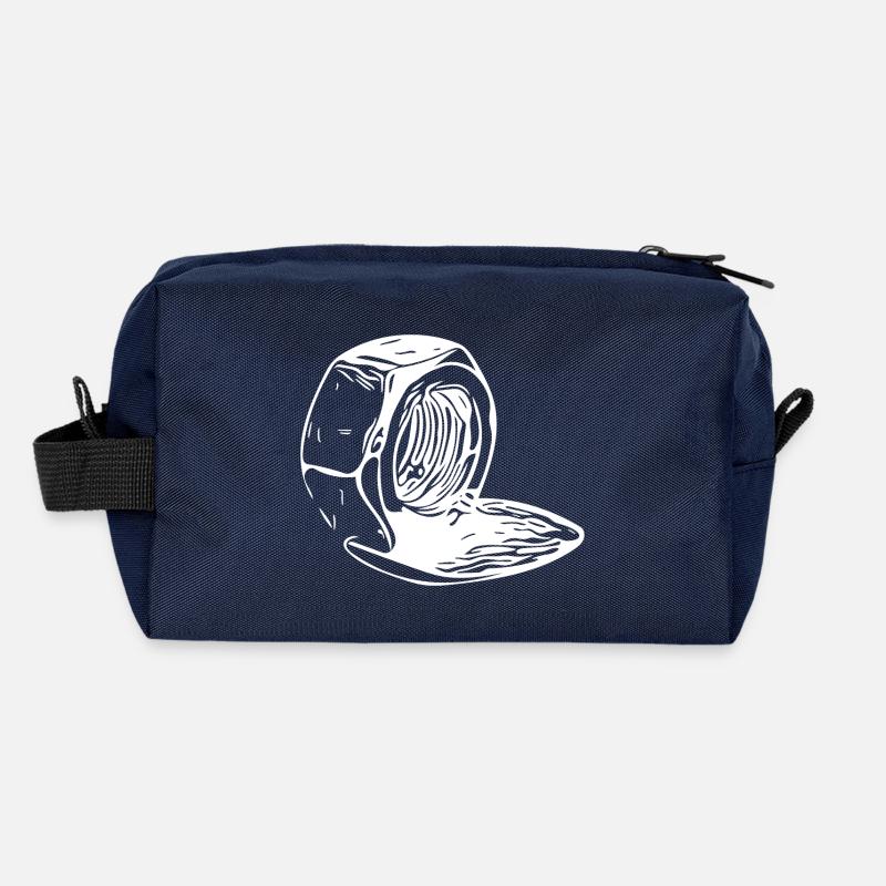 Screw nut vertically melted Recycled Toiletry Zip Bag