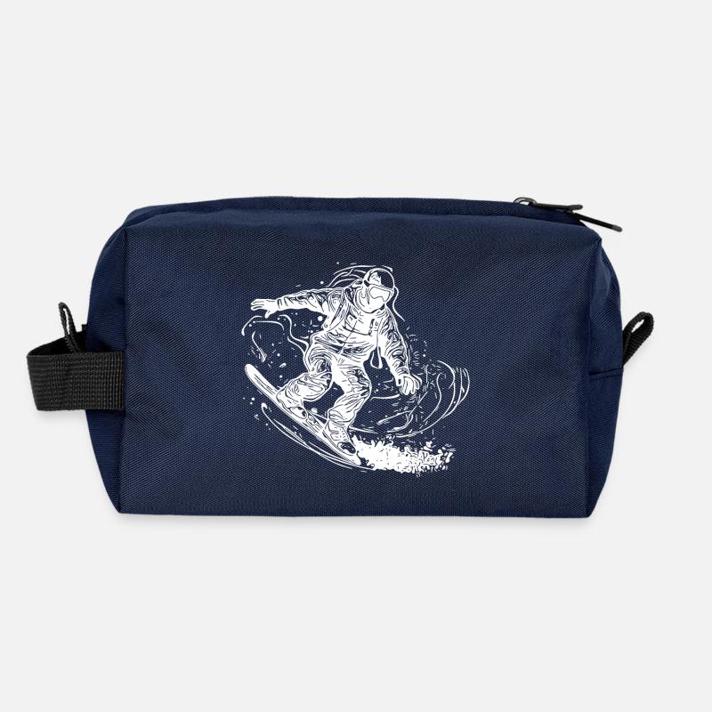 Hors route Snowboarding Jump Style Cooler Move Trousse de toilette en tissu recyclé