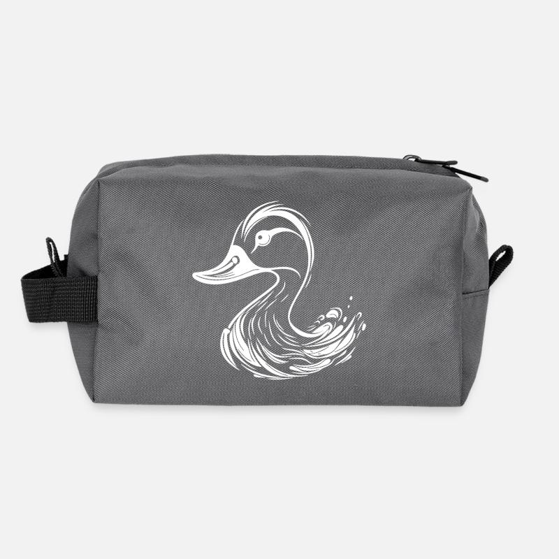 Mignon Style Tatouage Canard Trousse de toilette en tissu recyclé