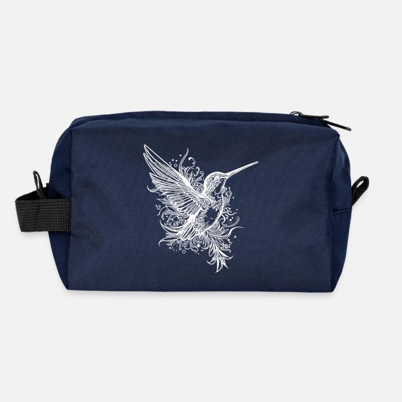Exotischer Kolibri fliegend auf breite Schwingen Recycelte Kulturtasche