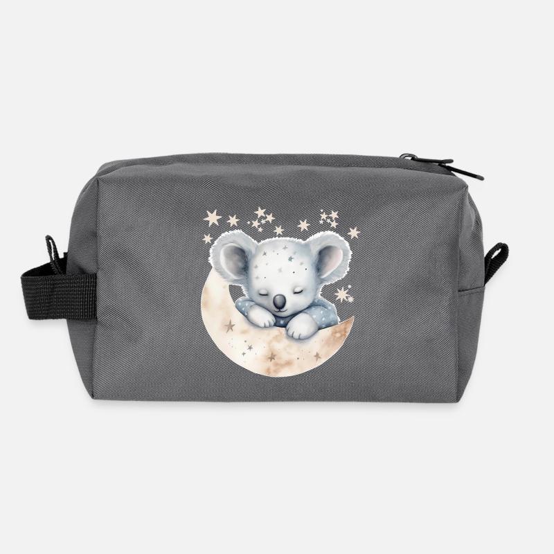 Sleeping koala in pajamas Recycled Toiletry Zip Bag