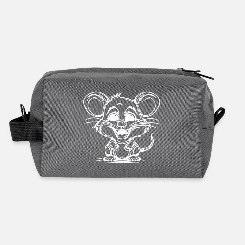 Cute mouse for nature rodent lover Recycled Toiletry Zip Bag