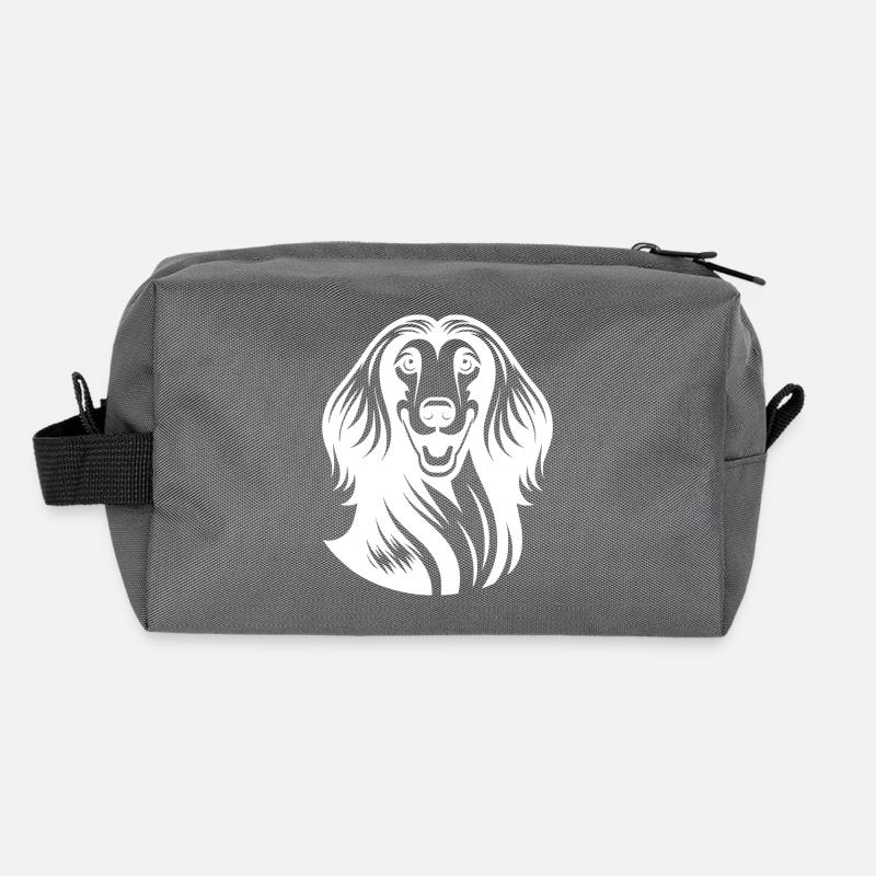 Elegant Dog Afghan Hound Portrait Recycled Toiletry Zip Bag