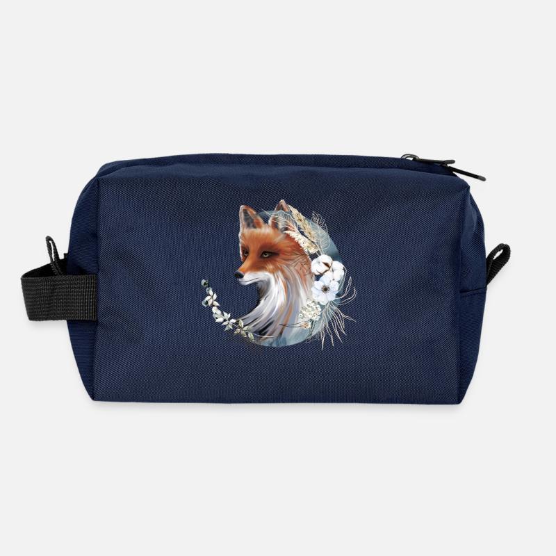 Fuchs - Recycelte Kulturtasche - Navy