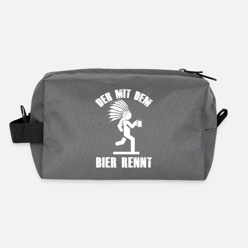 Der mit dem Bier rennt Recycelte Kulturtasche