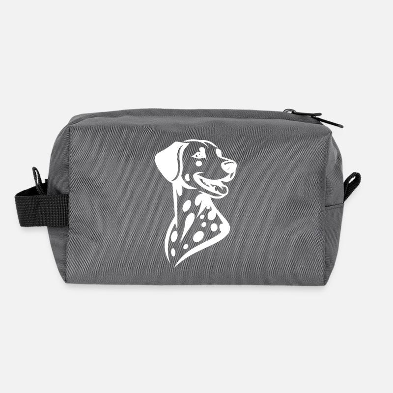 fier dalmatien élégant chien portrait Trousse de toilette en tissu recyclé